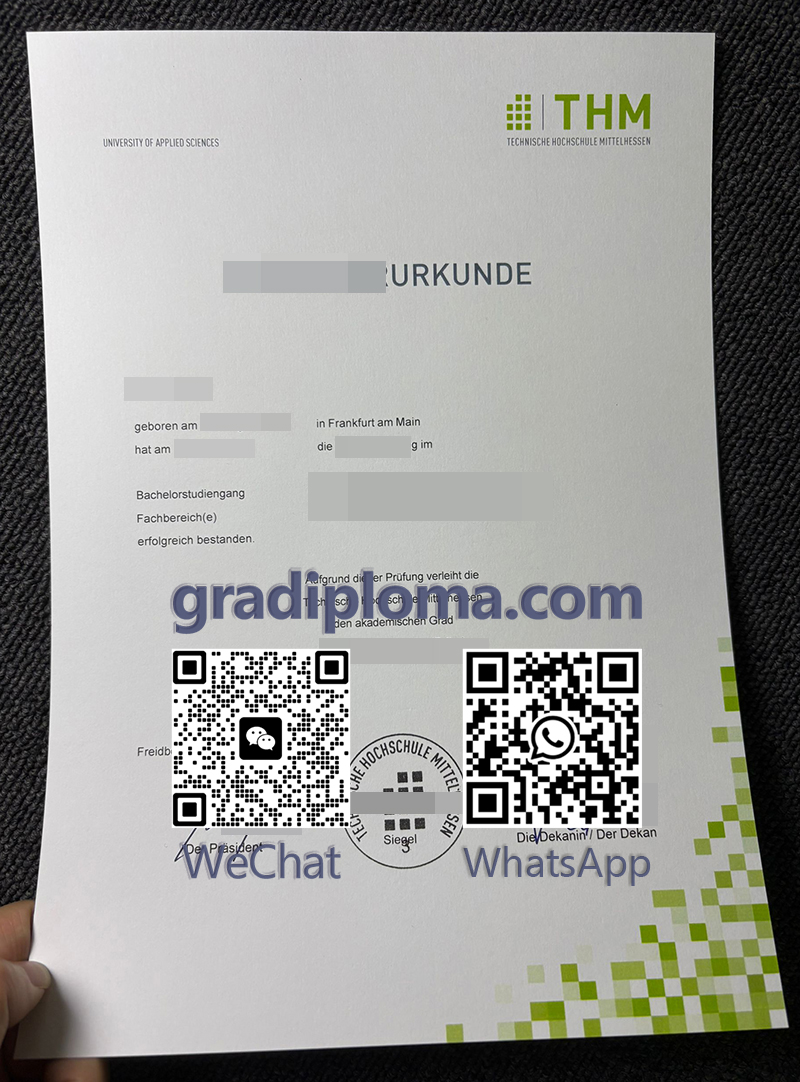 Technische Hochschule Mittelhessen diploma