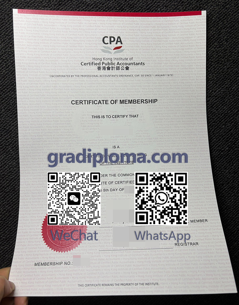 Hong Kong CPA Certificate