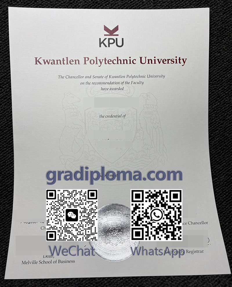 Kwantlen Polytechnic University degree