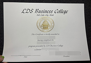 LDS Business College degree-1