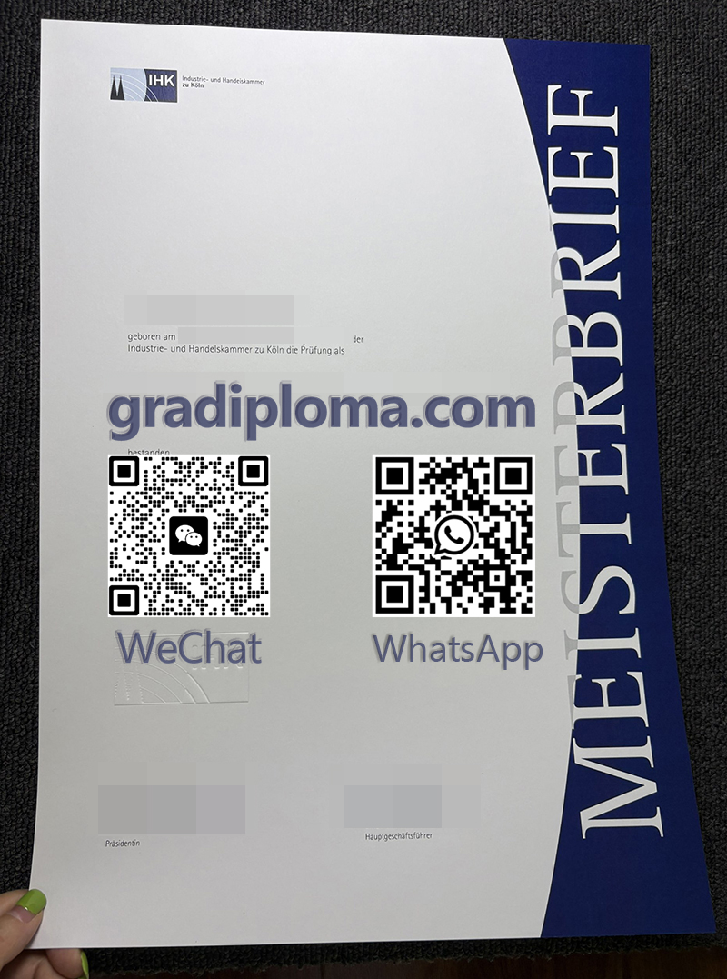 IHK Certificate