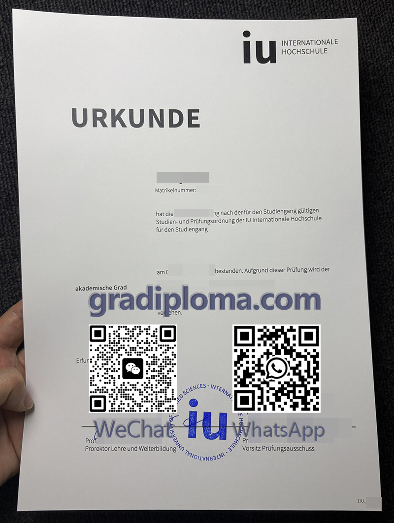 IU Urkunde