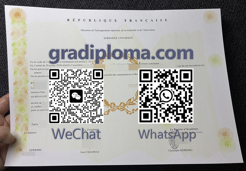 Sorbonne University diploma