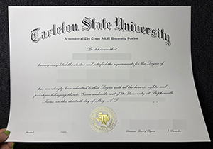 Tarleton State University diploma-1