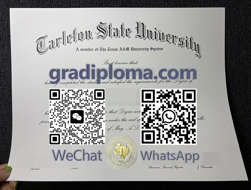Tarleton State University diploma