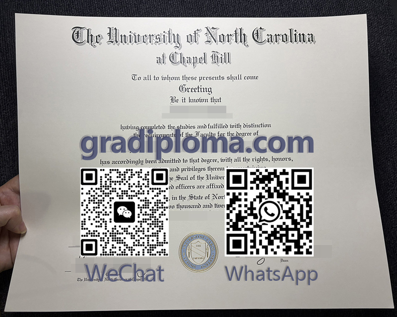 UNC-Chapel Hill diploma