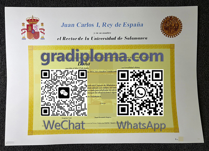 Universidad de Salamanca diploma
