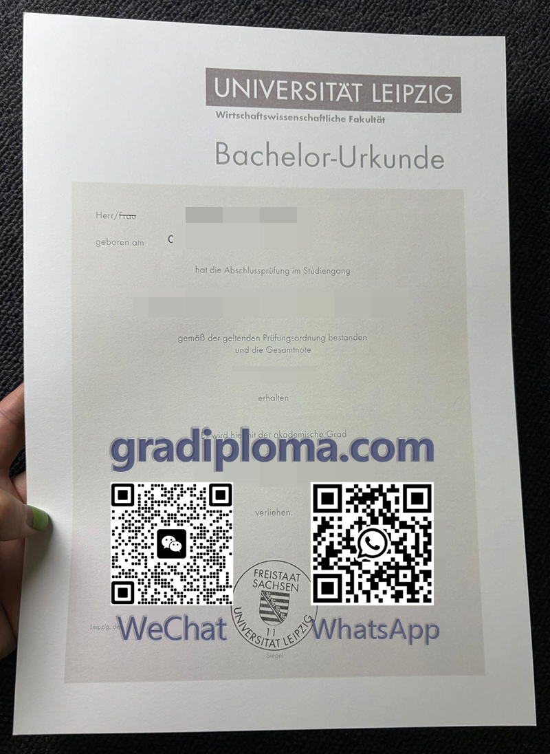 Universität Leipzig Urkunde