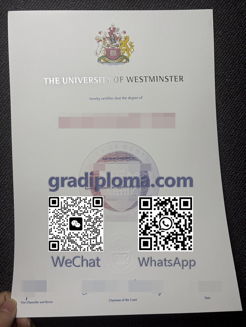 University of Westminster diploma