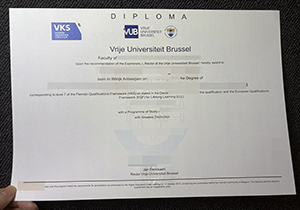 Vrije Universiteit Brussel diploma-1