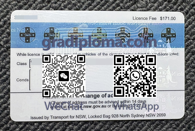 NSW Driver Licence back