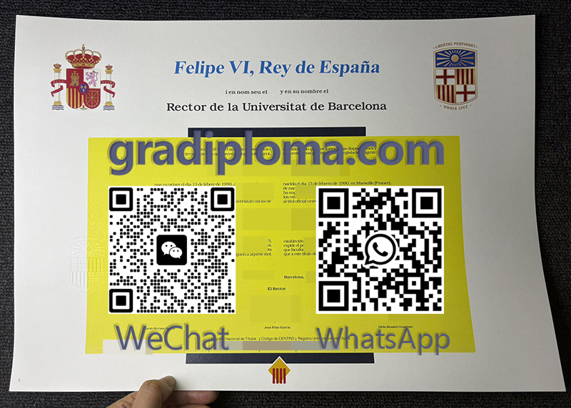 Universidad de Barcelona diploma