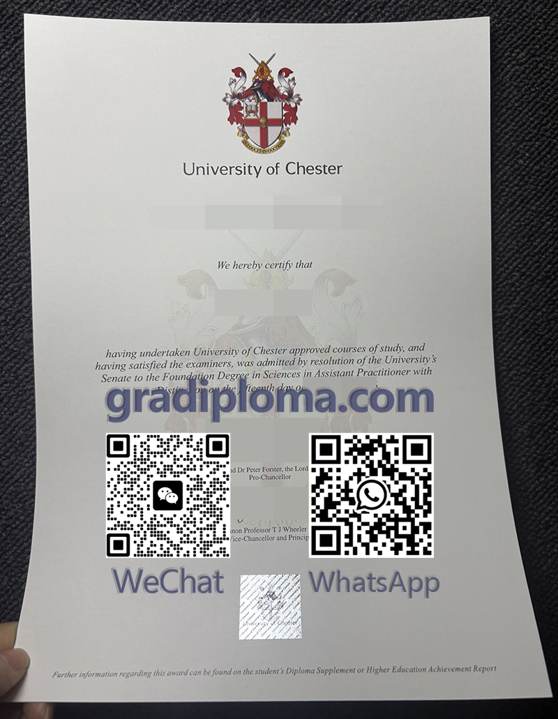 University of Chester degree