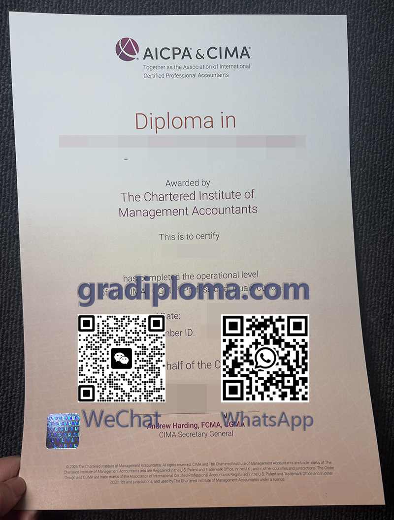 AICPA CIMA Certificate