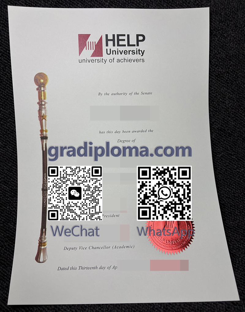 HELP University diploma