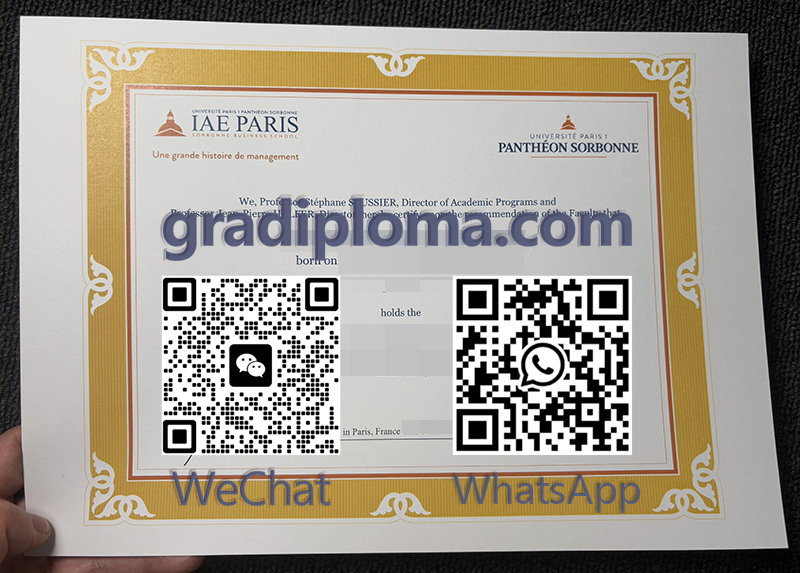 IAE Paris Sorbonne Business School diploma