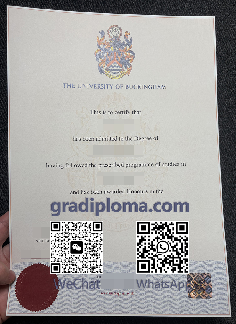 The University of Buckingham degree