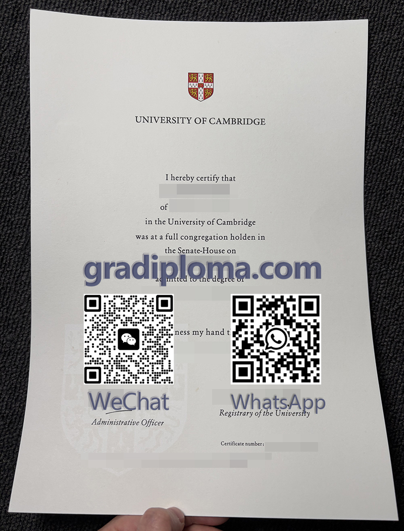 University of Cambridge degree