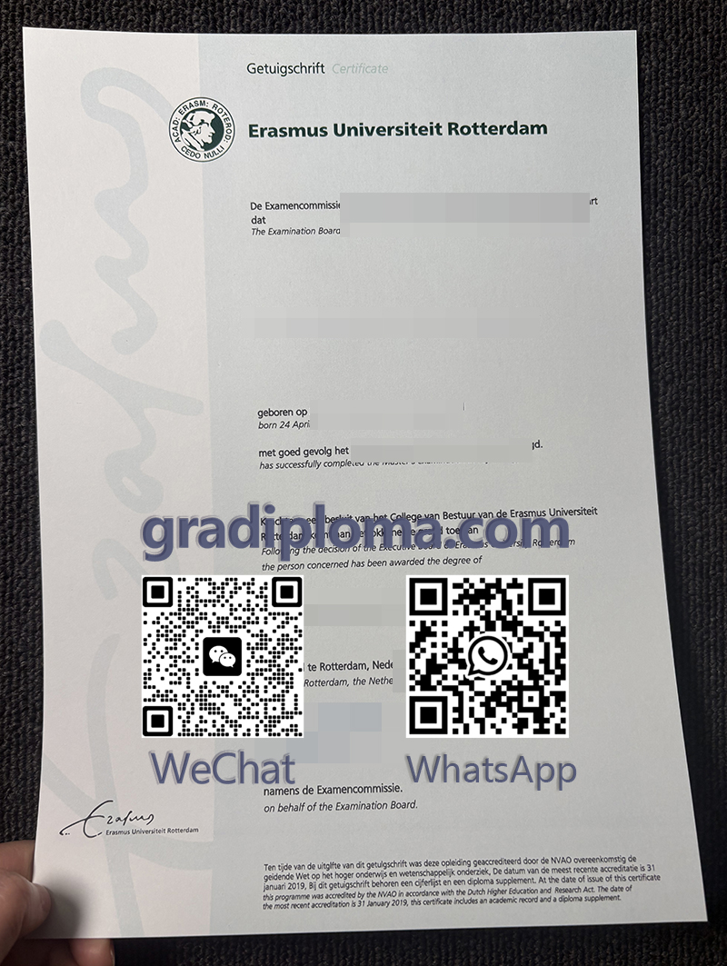 Erasmus Universiteit diploma
