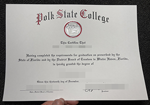 Polk State College diploma-1