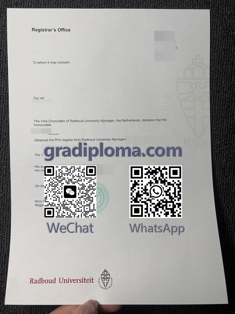 Radboud University Letter