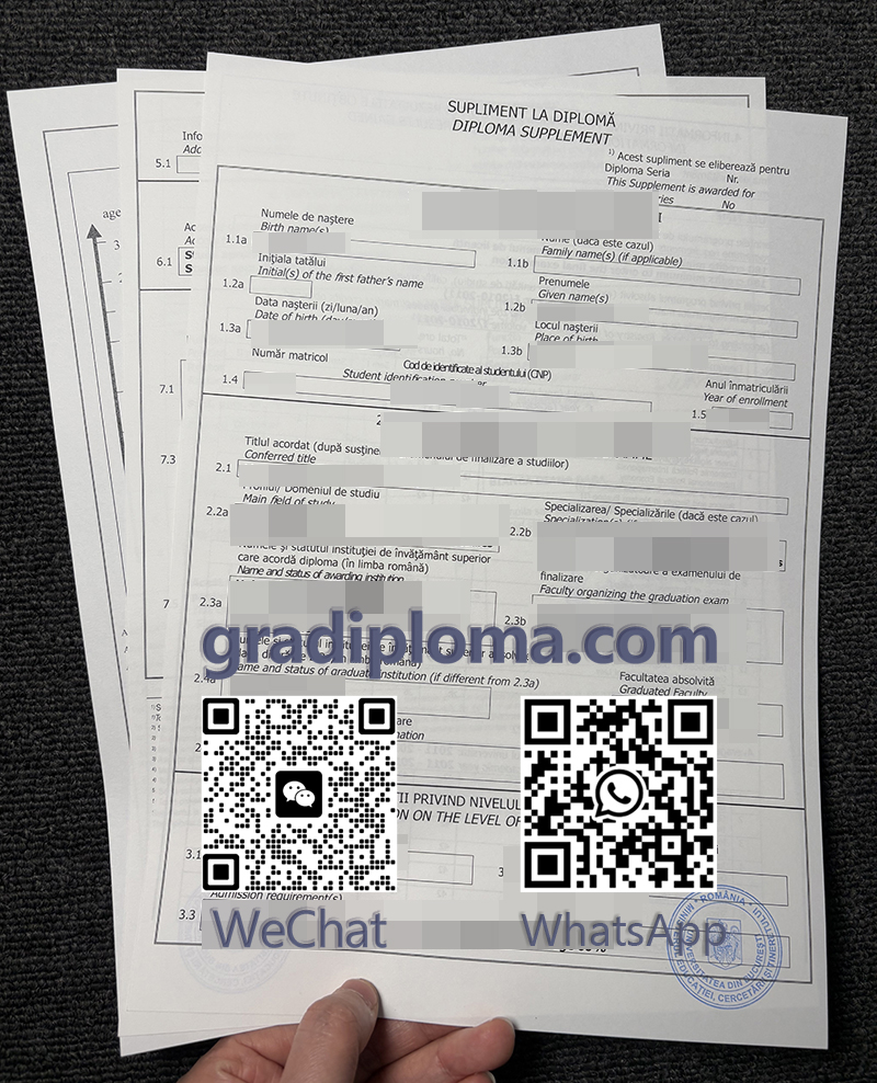 UB diploma supplement