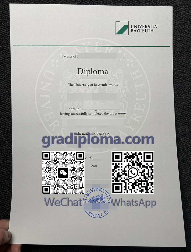 Universität Bayreuth diploma