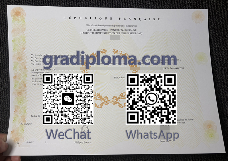 Université Paris 1 Panthéon-Sorbonne IAE diploma