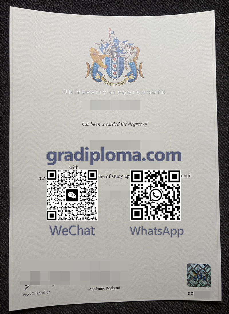 University of Portsmouth diploma